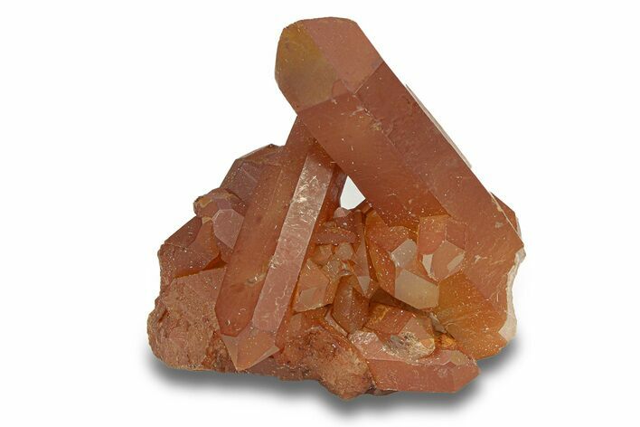 Tangerine Quartz Crystal Cluster - Brazil #289737